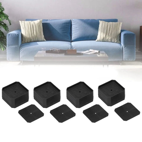No Slip Rubber Furniture Pads 20 Pack Protect Floors And Furniture with Strong Grip shown with blue sofa in background
