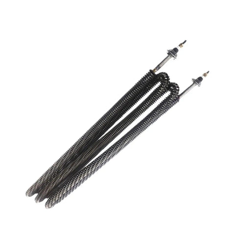 Top Shelf Round Fin Heater 220V 4000W Electric Hot Air Unit stainless steel heating element with M12 mount design.