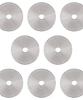 8-Pack Round Back Plates For Cabinet Knobs 2.36 Inch Thick Iron Decor for Bi Fold Closet Dresser Drawer Handles