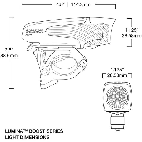 Lumina Boost 1200 Bike Light With 1200 Lumens USB Rechargeable Front Headlamp Boost Mode For Road MTB And Commuter Rides Fits Up To 35mm Handlebars IP64 Water Resistant And Ready For All Night Adventures