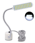36 LED Gooseneck Sewing Machine Light With Magnetic Base Eye Friendly Bright White Lamp For Lathes Drills And Workbenches Flexible Neck That Will Not Flicker Great For Precision Details And Long Projects, shown standing