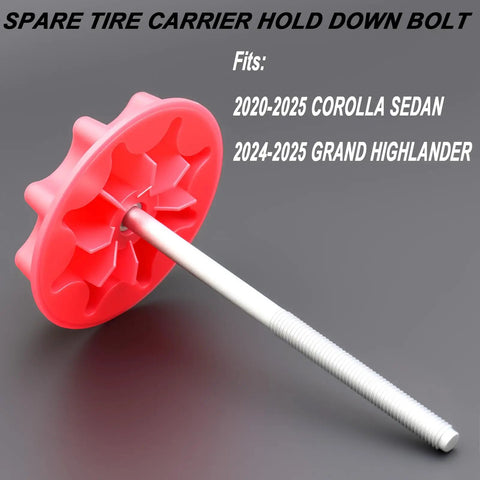 Spare Tire Carrier Hold Down Bolt Replacement For 2020 To 2025 Corolla And 2024 To 2025 Grand Highlander Direct OEM Fit 51931-12260