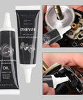 Fishing Reel Lubrication Kit with Pro Grade Maintenance Oil and Grease being applied to reel gears