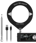 All-Band DSP Radio With Si4732 Chip For FM SW MW LW VHF CB Reception LSB USB Modes with donut antenna and cables