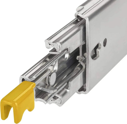 Tough As Nails Heavy Duty Locking Drawer Slide Rails With Full Extension Ball Bearing Side Mount Hardware showing the interior mechanics.