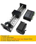 Pro Grade X Y Z Linear Motion Stage With Dual Rails And Ball Screws SFU1204 1605 1610 200mm Travel CNC platform with motor drive