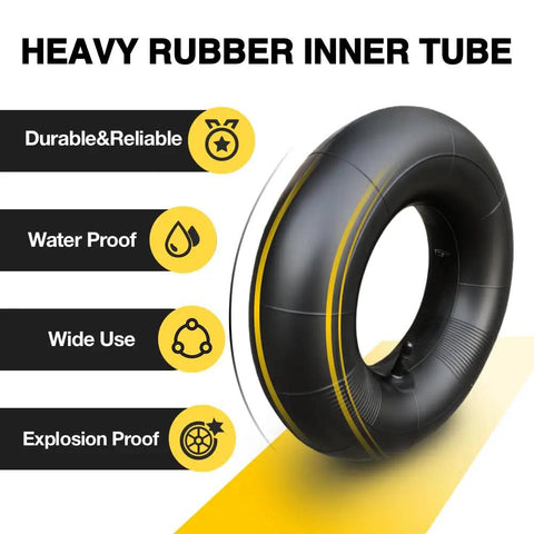 Universal 13x5.00-6 Inner Tube With Straight Valve Stem Premium Rubber Fits Lawn Mower ATV Razor Dirt Quad