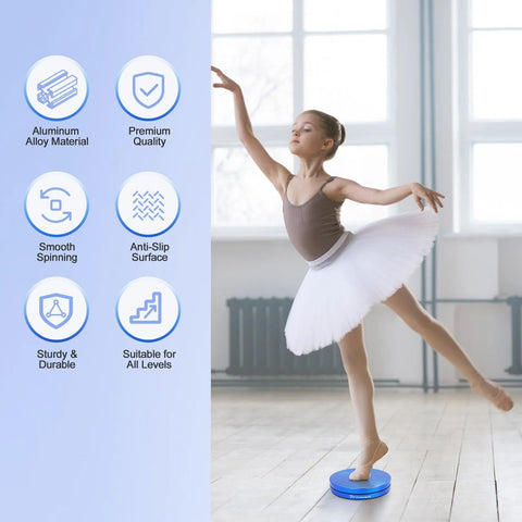 Amazon metal ballet turning disc board (aluminum alloy) blue for pirouette training