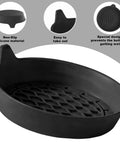 Non-slip silicone insert from Two Pack Bling Car Cup Coasters Set For Women with easy removal tab and anti-wet feature, universal fit