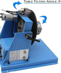 Lightweight Rotary Welding Positioner Featuring Smooth Rolling Base Zero To Ninety Degree Tilt Lock And Sixty Five Millimeter Chuck side view of the tilting table and motor