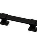 Matte Black Adjustable Drawer Pulls 5 Pack Fits 1-3/8 To 4 Inch Hole Centers Ideal For Kitchen Cabinets Dressers And Furniture Durable Metal
