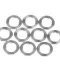 Titanium Flat Washer M4 DIN912 Grade 5 6Al4V Ti for Bicycle Bike Stem Bottle Cage Screws Pack of 10 visible in a row.