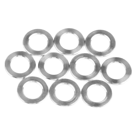 Titanium Flat Washer M4 DIN912 Grade 5 6Al4V Ti for Bicycle Bike Stem Bottle Cage Screws Pack of 10 visible in a row.