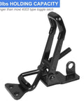 Set Of 4 Beefy Heavy Duty Toggle Latch Clamps With 660 Lb Capacity, Adjustable Black Metal Pull Latch close-up view.