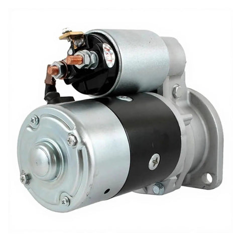 Plug And Play Starter With Preinstalled Solenoid And Mounting Bracket For 4TNE98 Diesel Engine Replacement Compatible With 129953 77010