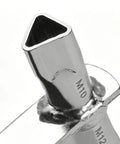 Triangle Socket Key 2 In 1 Compact Portable Tool Spanner for barrier posts, close-up of metal tip with M10 marking