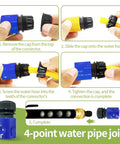 Instructions for connecting Leak Free Jet Nozzle For Garden Hoses And Power Washer Wand High Pressure Sprayer