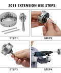 Step-by-step assembly of Mini Four Jaw Lathe Chuck Hand Clamp Zinc Alloy For Precision Machining And Workshop Use