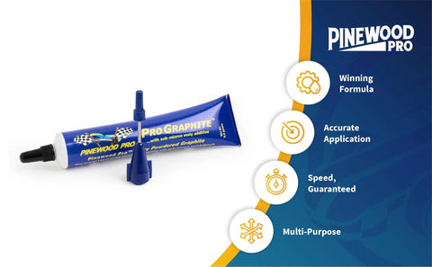 Dry Graphite With Moly Lubricant For Pine Derby Car Axles Pro Grade Easy Apply Needle Tip Applicator Premium Graphite Lubricant