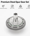 57T Metal Slipper Clutch Spur Gear Upgrade For Arrma RC Cars With Durable Steel Build on white background