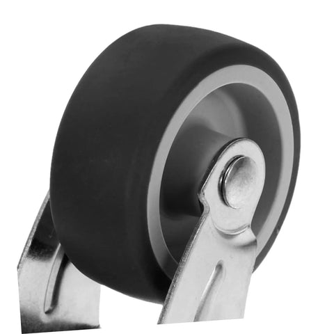 Premium Barn Door Floor Guide Roller Slider Kit With Ridiculously Slick Caster Wheels and Quick Fit Mounting Screws close-up of the roller wheel