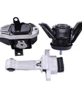 Built Heavy Engine Motor Mount And Transmission Torque Strut Mount Kit For Hyundai Sonata 2015 To 2018 2.4L L4 Auto, three-piece set.