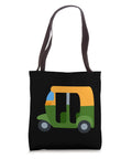 Fresh Auto Rickshaw Costume Tote Bag For Men Women And Kids Lightweight 16 Inch Spun Polyester Canvas with graphic design