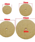 Heavy Duty 75mm Grinding Wheel And Felt Polishing Pad Perfect For Bench Grinder Or Die Rotary Tool Abrasive Disc Buffing Kit on display.