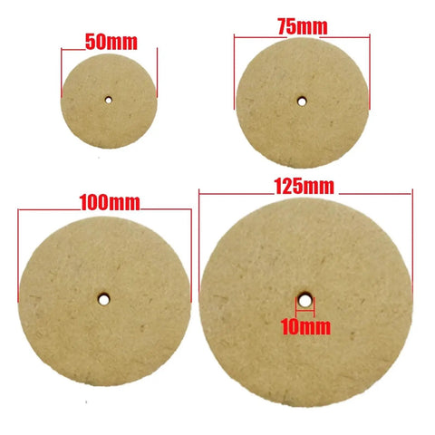 Heavy Duty 75mm Grinding Wheel And Felt Polishing Pad Perfect For Bench Grinder Or Die Rotary Tool Abrasive Disc Buffing Kit on display.