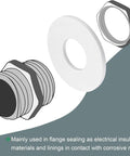 500 Piece Nylon Flat Washer Set M2 To M10 White Assortment Kit For DIY Projects Electronics And Mechanical Work Dielectric Safe Spacers Durable Plastic Washers, white nylon flat washer