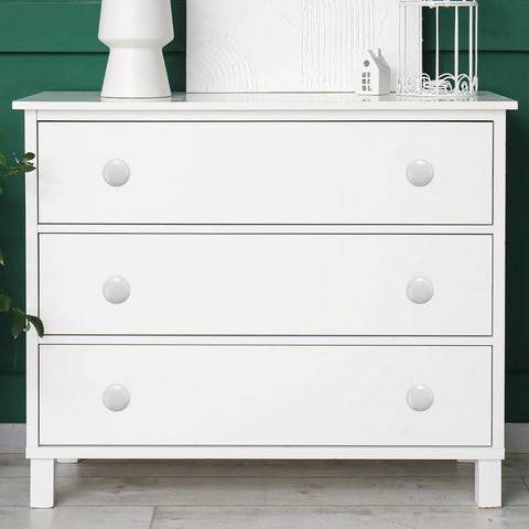 Fresh Pick Red Round Wood Cabinet Knobs 1 3/8 Inch Diameter Pulls For Drawers Cupboards And Dressers Includes Quick Attach Hardware Bad Boy Eight Piece Set on white dresser.