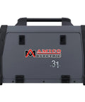 Front view of 205 Amp All In One MIG TIG Stick Arc Welder Dual Voltage 110V And 230V with handle and Amico Electric logo.