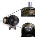 Close-up of 2 Inch Ball Caster With Grip Neck Stem And Brake Sockets For Furniture Set Of Four Vintage Swivel Caster Wheels