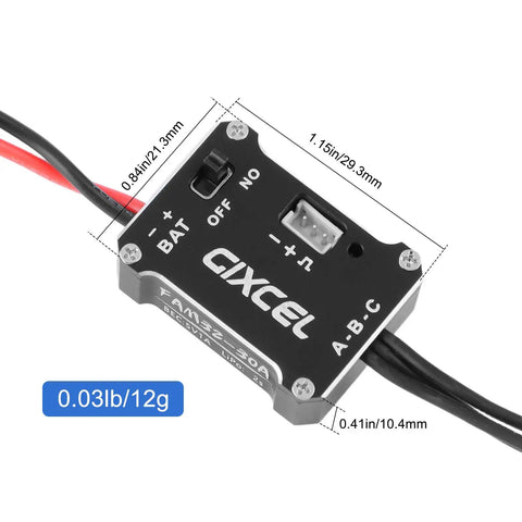 30A Brushless Mini ESC for 1/18 and 1/24 micro RC crawlers SCX24 TRX4M FCX24 FCX18 with dope adjustable settings and outrunner motor support.
