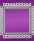 No Sweat 10 By 10 Magnetic Access Panel Tool Free Drywall Door Flush Mount Utility Cover, gray metal frame with holes for installation.