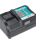 12V Max CXT Lithium Ion Charger with Status Indicator, black compact design, fast charge 1.5Ah in 50 min, 2.0Ah in 70 min.