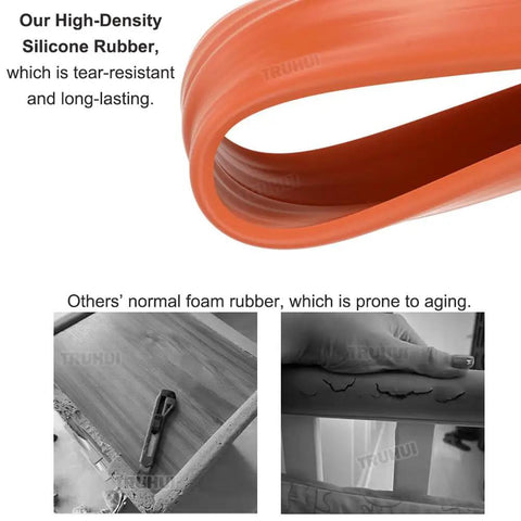 Easy Peel And Stick Yellow Heavy Duty Rubber Wall Corner Guard Anti Collision Strip Self Adhesive Edge Protector Hollow Silicone Bumper Pad Nudge Stopper 3.28 Feet Long with high-density silicone rubber.