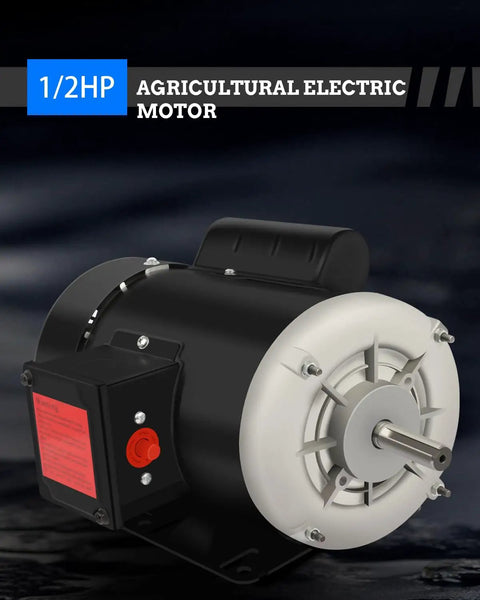 Half HP Electric Motor That Doubles as a Workhorse for Agricultural Compressors, Single Phase 115/230V, TEFC Enclosure