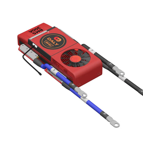 Heavy Duty 72 Volt Lithium Ion Battery Management System Delivers 300 Amp Output And Integrated Cooling Fan for 20s builds