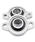Sturdy 17mm Pillow Block Bearing Unit With Zinc Alloy Housing For Light Duty Use Easy Bolt On Mounting Into Equipment Frames Pre Lubricated Insert Cuts Down Maintenance Includes 2 Pieces For Ease Add Stability No Fuss Get Job Done, two 17mm zinc alloy pillow block bearings