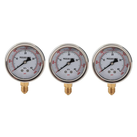 Heavy Duty Excavator Pressure Tester Kit With Easy Install Flexible Tube And Eight Couplings For High Accuracy Pump Testing In Hydraulic Systems pressure gauges