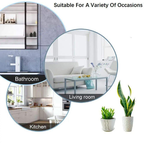 Brushed Gold Self Adhesive Towel Bar 16 Inch No Drill Stainless Steel Bathroom Wall Rack Stick On Hanging Towel Holder Rust Resistant Easy Install One Pack in diverse settings like bathroom, living room, and kitchen with indoor plants.