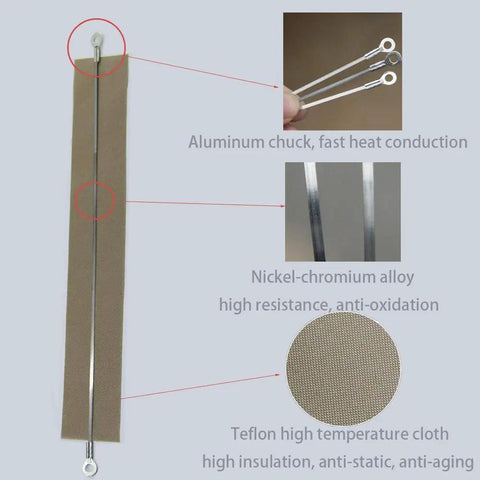 10 Pack 12 Inch Sealer Replacement Elements With 300mm By 2mm Teflon Tapes Impulse Sealer Repair Kit Pro Grade For 12 Inch Heat Sealers Fits Most Hand Sealers Durable Replacement Parts
