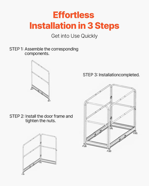 Heavy Duty 6 Foot Scaffolding Safety Guardrail Built Legit Tough With Rustproof Solid Carbon Steel Baker Style Platform Accessory Rock Solid Yellow Rail To Keep Your Crew Locked In On Every Work Site