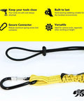 Heavy Duty Tool Lanyard With Buckle Strap Clip Bungee Cord And Screw Lock Carabiner for Fall Protection and Safety