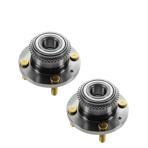 4 Pack Wheel Hub And Bearing Assembly For Mitsubishi Lancer 2.0L 2002-2007 With ABS Sensor Lugs Rear Left And Right