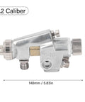 Pneumatic Paint Sprayer Air Spray Gun Delivering 98 Psi Power With Fine Atomization And Adjustable Width Control 1.2 caliber, solid aluminum construction.