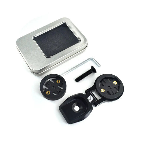 Bike Computer Stem Top Cap Mount Holder For Garmin Wahoo GPS And Bryton Edge Devices with metal box and components