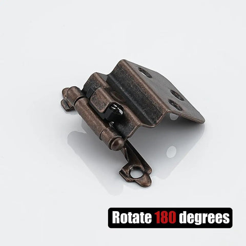 Three Eighths Inch Inset Cabinet Door Hinges Matte Black 50 Pack 25 Pairs Flush Face Mount Kitchen Hardware For DIYers