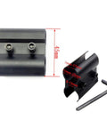 2 Pack Black Tube Barrel Mount Holder For Flashlight And Laser Torches With Hex Wrench Aluminum Alloy